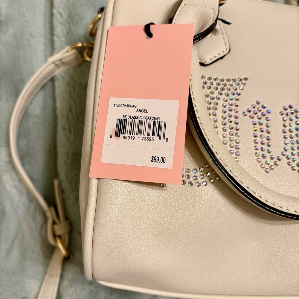 Juicy Couture Cream Satchel with Embossed Logo - Picture 5 of 5
